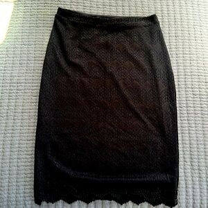 DownEast Black Pencil Skirt Size Medium NWT
